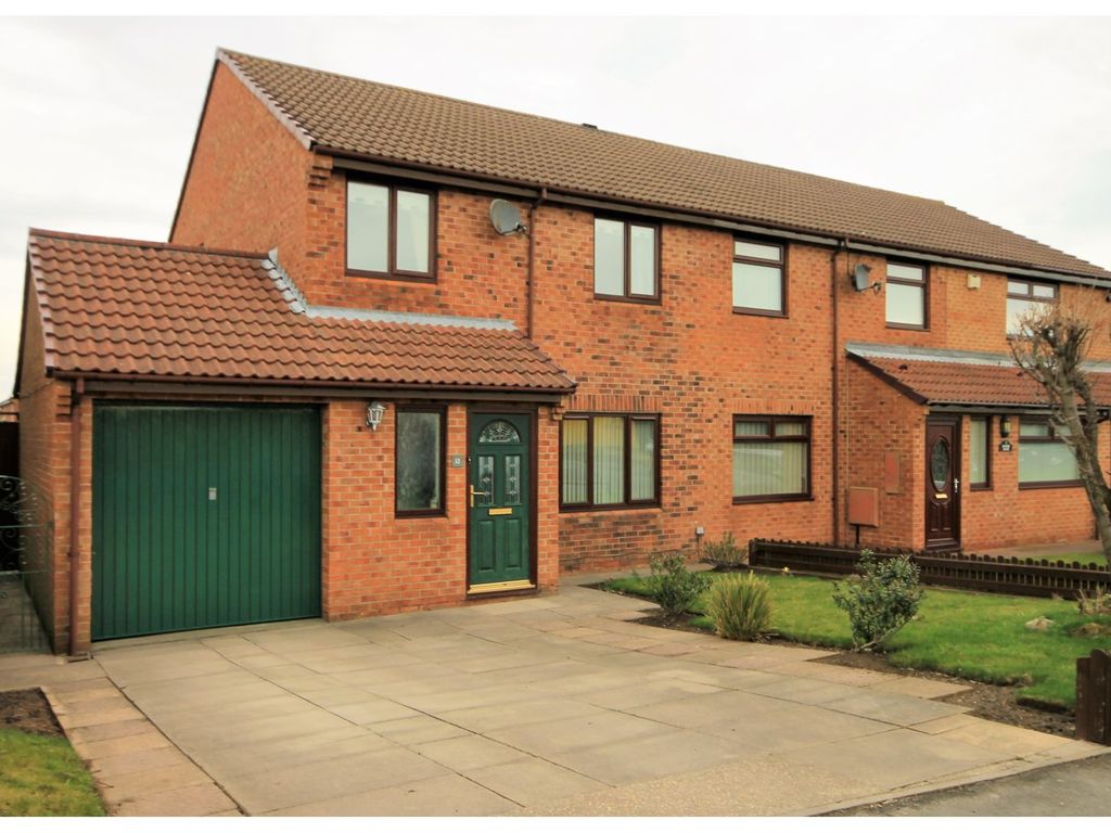 3 bed semi-detached house for sale in Bourne Court, Stanley DH9, £199,950