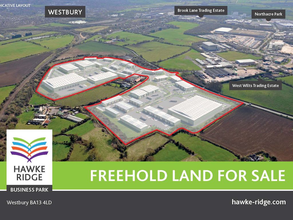 Land for sale in Hawke Ridge Business Park, Westbury BA13, £8,000,000