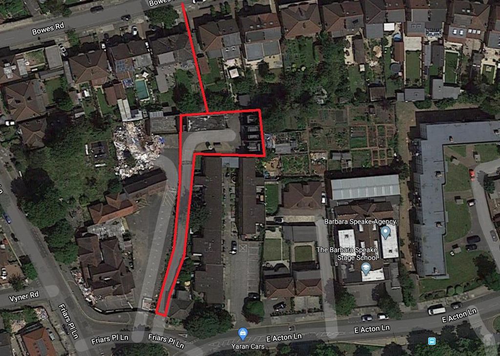 Land for sale in East Acton Lane, London W3, £1,350,000
