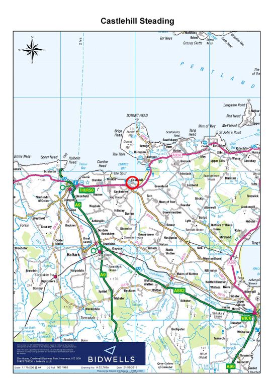 Land for sale in Castletown, Thurso, Highland KW14, £300,000