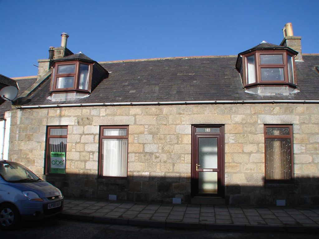 2 bed terraced house for sale in Main Street, Aberchirder, Huntly AB54, £98,000
