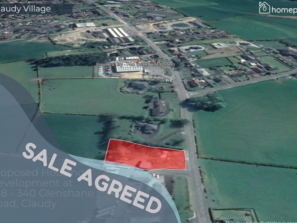 Land for sale in Housing Development, 338 - 340 Glenshane Road, Claudy BT47, £250,000