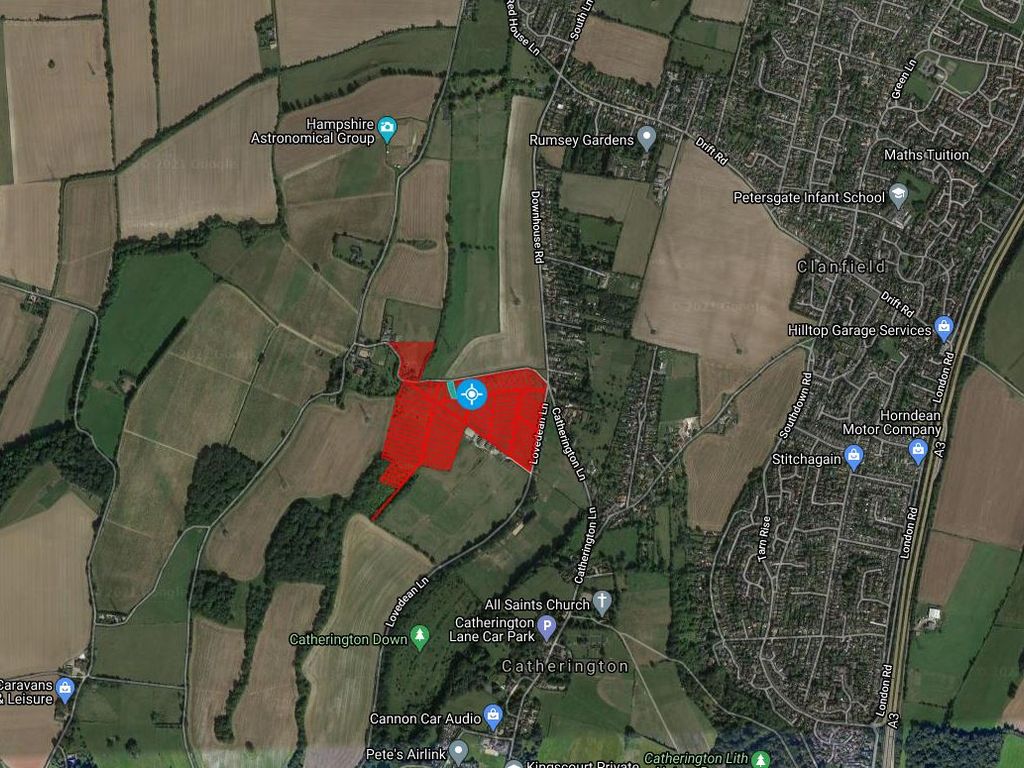 Land for sale in Hinton Manor Lane/ Lovedean Lane, Horndean, Havant, Hampshire PO8, £17,300
