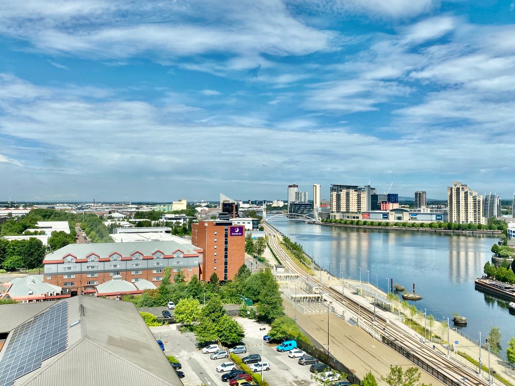 1 bed flat for sale in Trafford Wharf Road, Trafford Park, Manchester M17, £195,000
