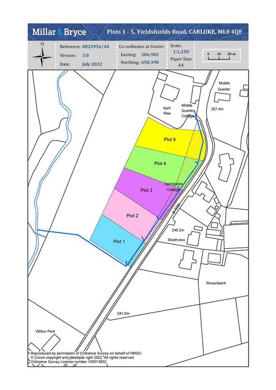 Land for sale in Carluke ML8, £144,995