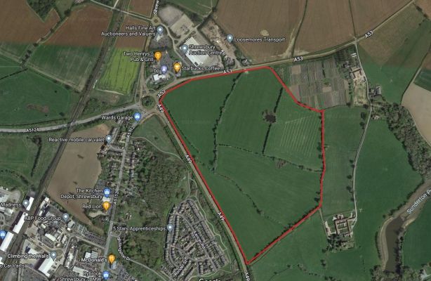 Industrial for sale in Land At Battlefield Farm, Battlefield, Shrewsbury, Shropshire SY4, £350,000