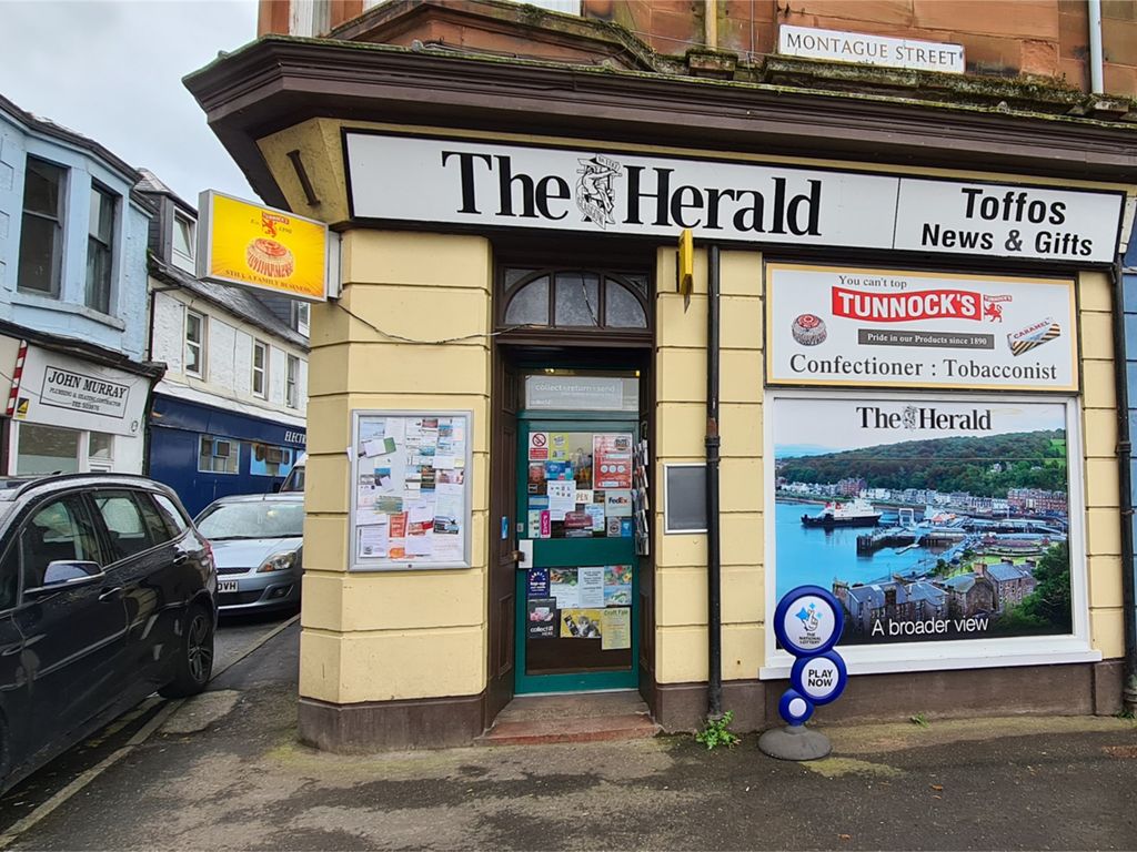 Retail premises for sale in 1 Montague Street, Rothesay, Isle Of Bute PA20, £50,000