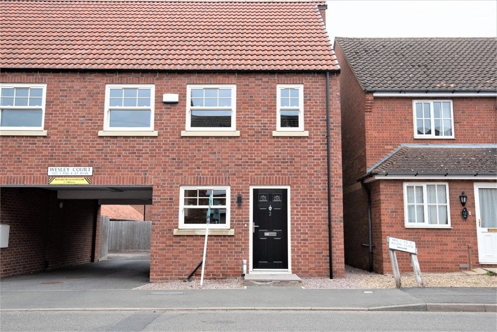 3 bed semi-detached house for sale in Wesley Court, Billingborough, Sleaford NG34, £180,000