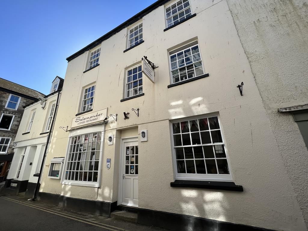 Commercial property for sale in Salamander Restaurant & Flat, 4-6 Tregoney Hill, Mevagissey, Cornwall PL26, £595,000