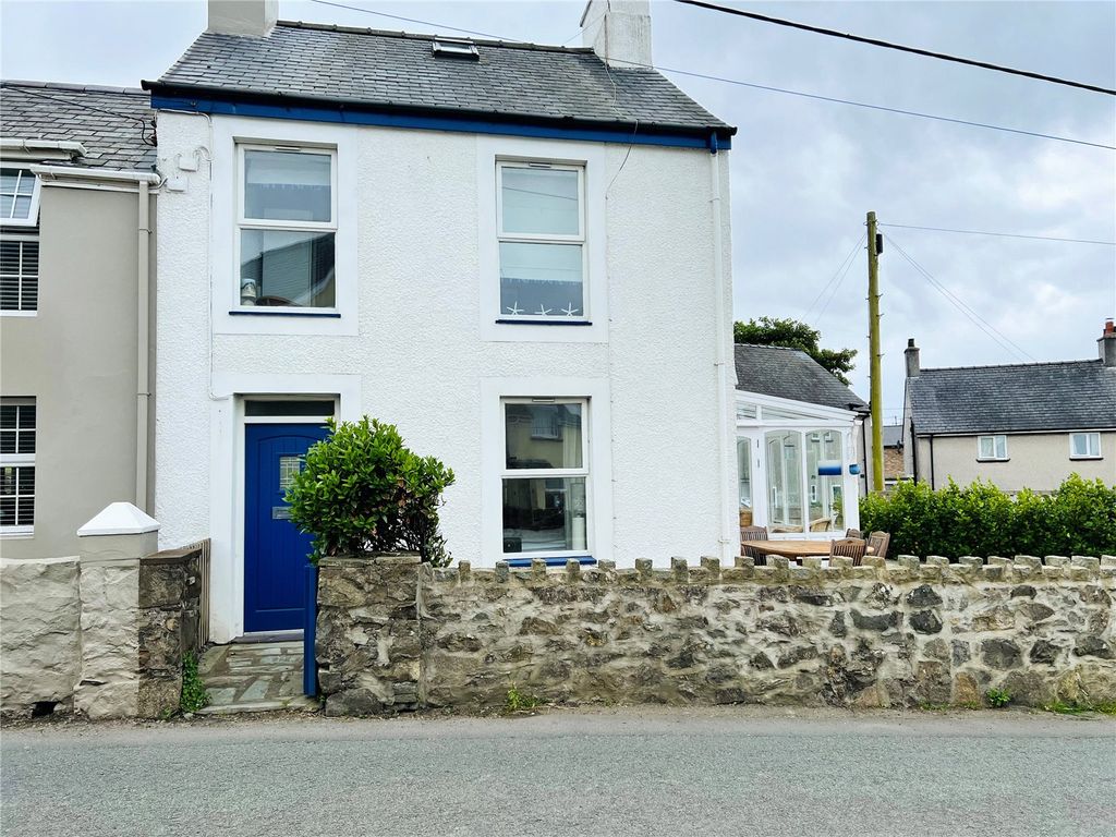 2 bed semi-detached house for sale in Lon Uchaf, Morfa Nefyn, Pwllheli, Gwynedd LL53, £179,999
