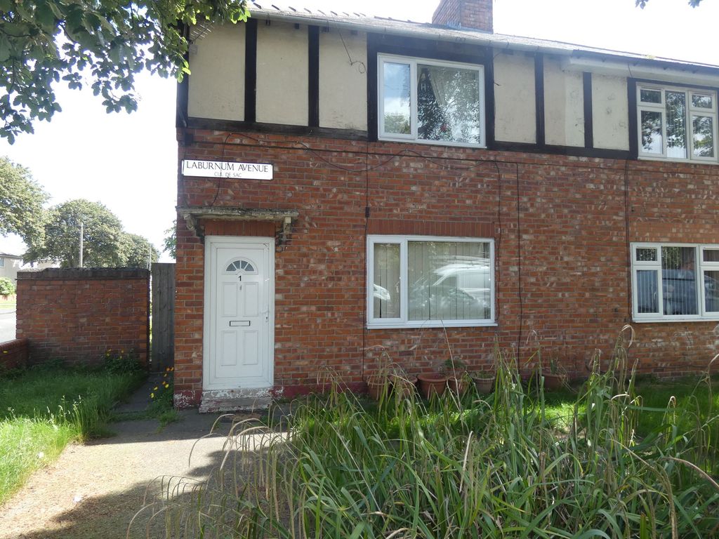 2 bed semi-detached house for sale in Laburnum Avenue, Blyth NE24, £72,500