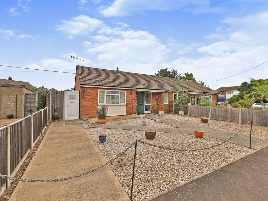 2 bed semi-detached bungalow for sale in Pound Green Close, Shipdham, Thetford IP25, £240,000