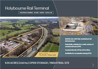 Land for sale in Holybourne Rail Terminal, Cuckoos Corner, Upper Froyle, Alton, Hampshire GU34, Non quoting