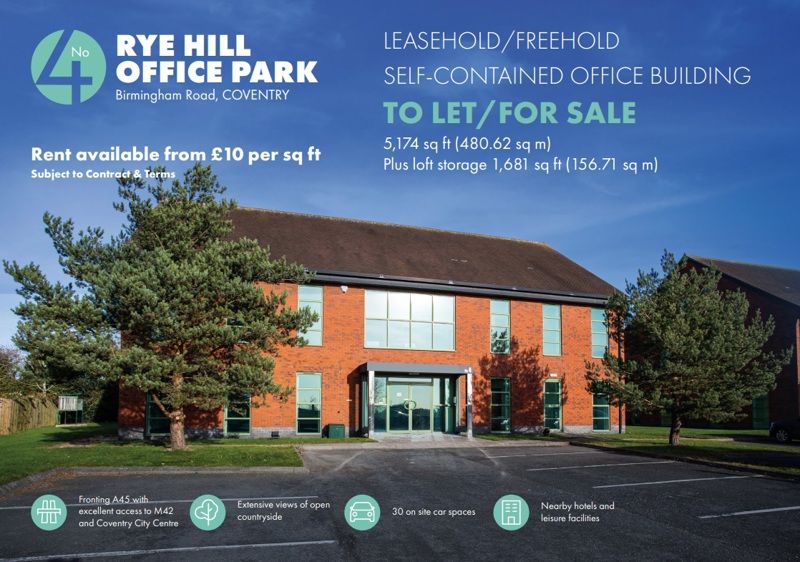 Office for sale in Unit 4 Rye Hill Office Park, Birmingham Road, Allesley, Coventry CV5, £975,000