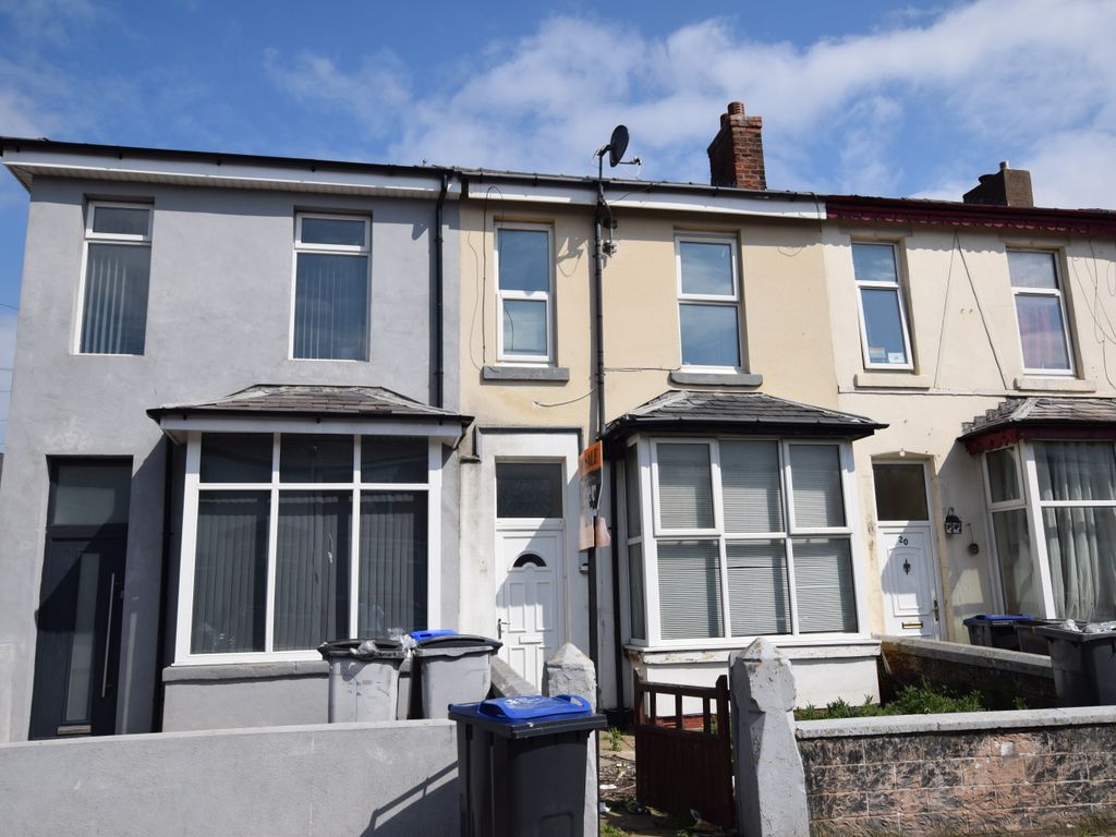 3 bed terraced house for sale in Victory Road, Blackpool FY1, £70,000