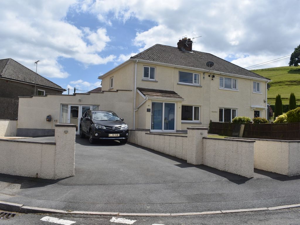 3 bed semi-detached house for sale in Heol Y Gaer, Llanybydder, Carmarthenshire. SA40, £174,950