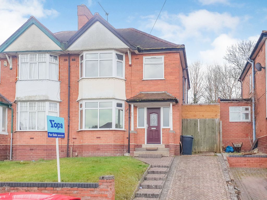 3 bed semi-detached house for sale in Abbey Road, Batchley, Redditch B97, £250,000