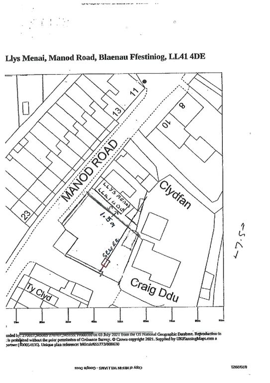 Land for sale in Ffordd Manod, Blaenau Ffestiniog, Manod Road, Blaenau Ffestiniog LL41, £70,000