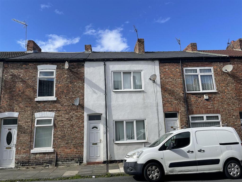 2 bed terraced house for sale in Dickinson Street, Darlington DL1, £60,000