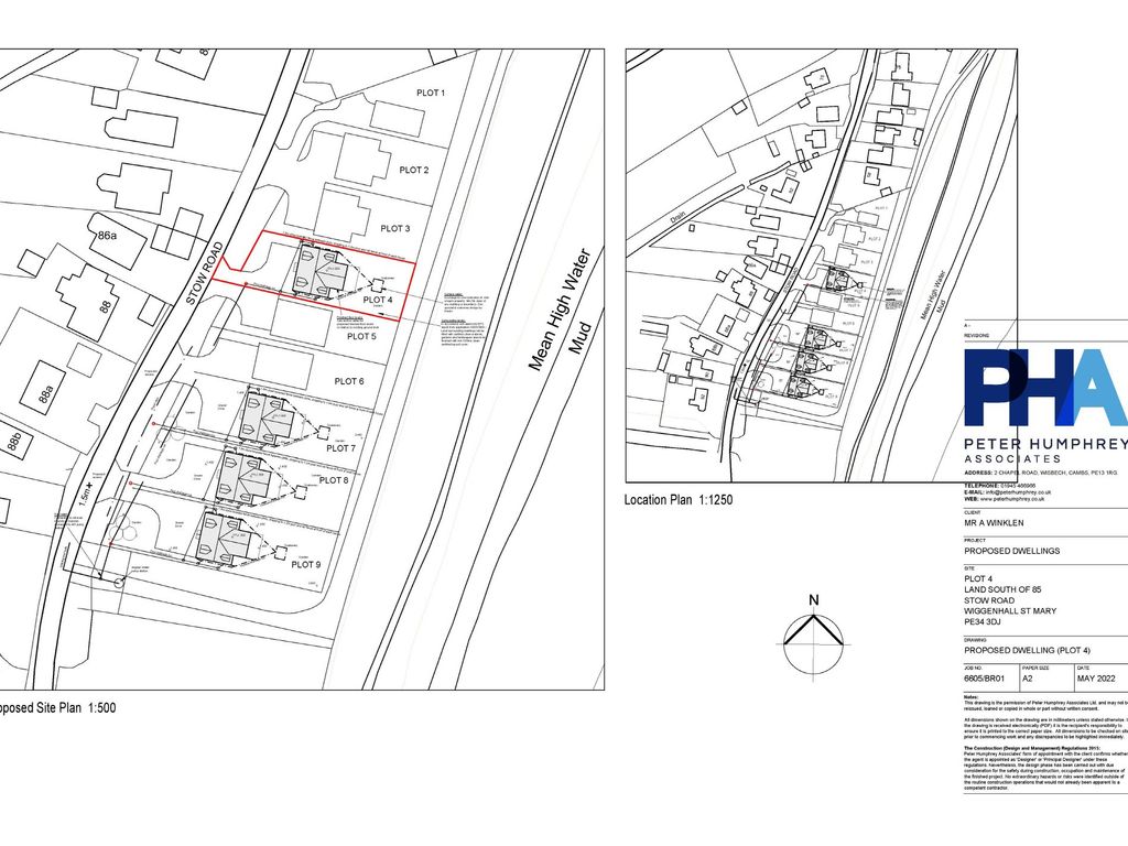 Land for sale in Stow Road, Wiggenhall St. Mary, King's Lynn PE34, £180,000