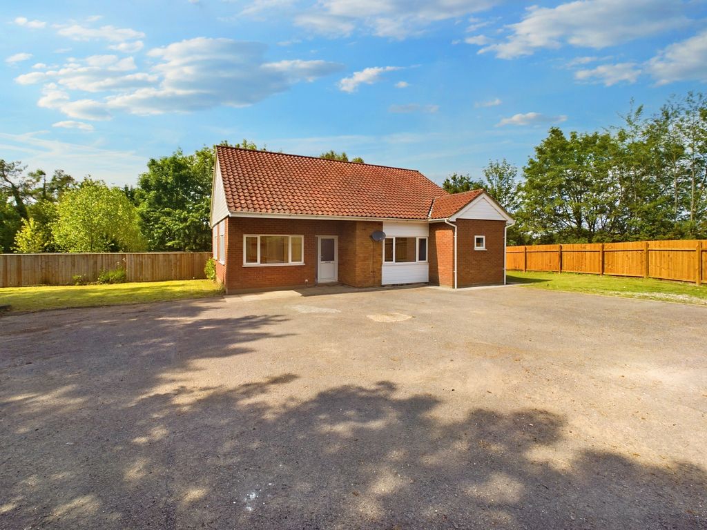 3 bed detached bungalow for sale in Cranwich Road, Mundford, Thetford, Norfolk IP26, £300,000