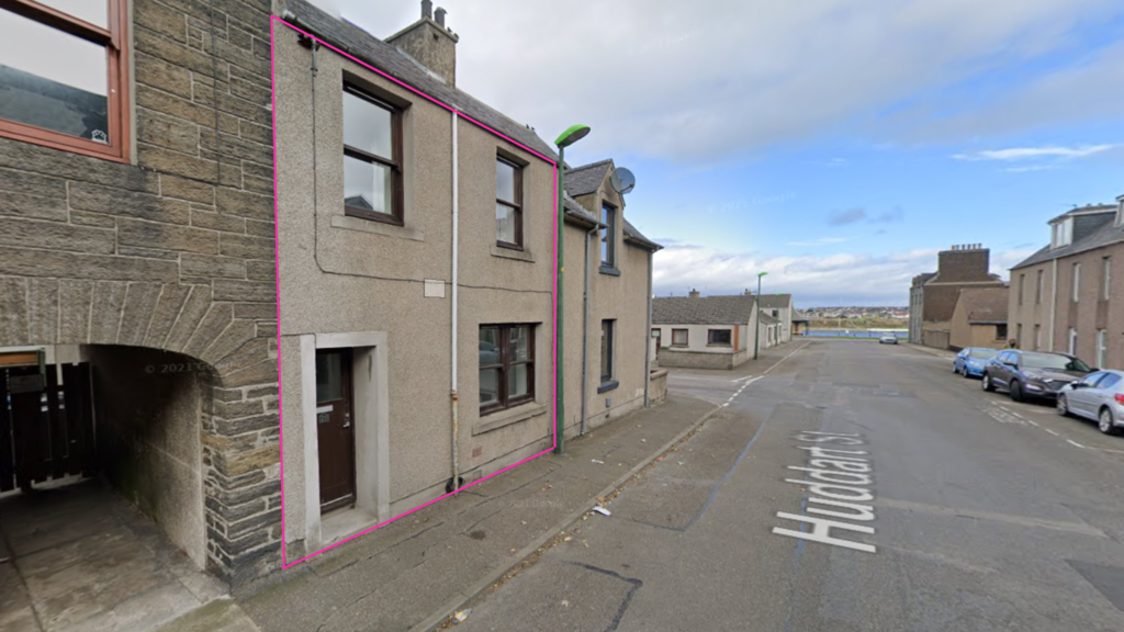 3 bed terraced house for sale in Huddart Street, Wick KW1, £52,000