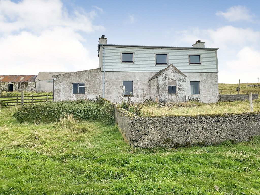 4 bed detached house for sale in Gruting, Bridge Of Walls ZE2, £140,000