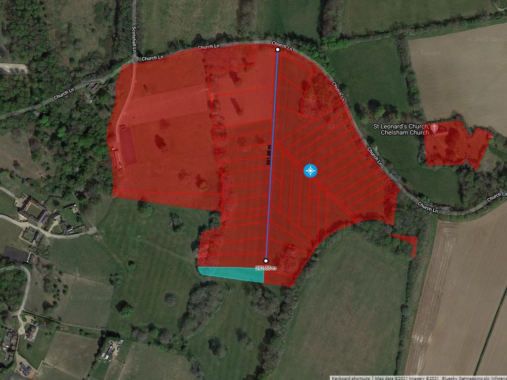 Land for sale in Church Lane, Chelsham CR6, £21,500