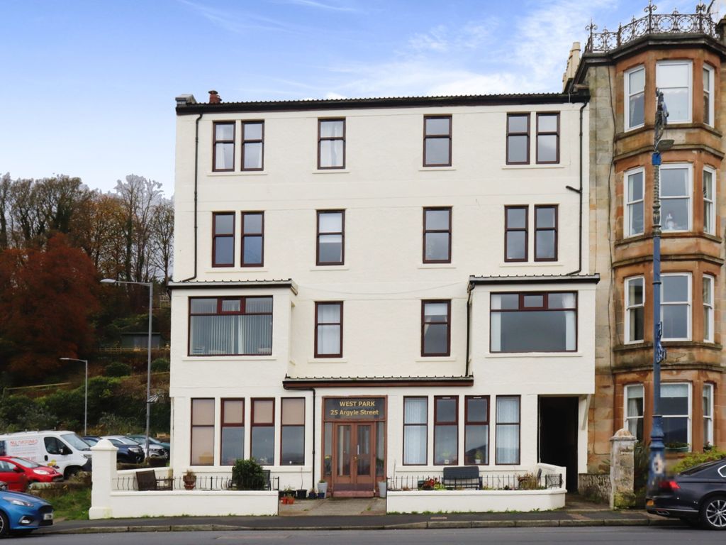 2 bed flat for sale in Flat 8, Westpark, 25 Argyle Street, Rothesay PA20, £75,000