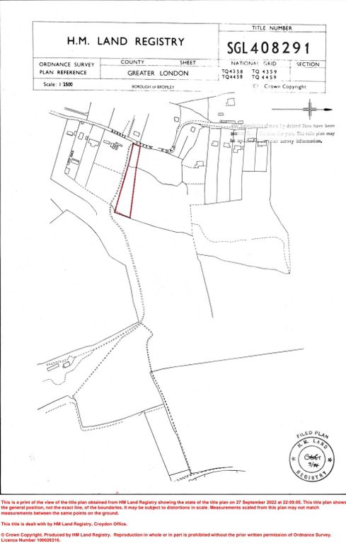 Land for sale in Berry Farm Road, Bromley TN16, £8,000