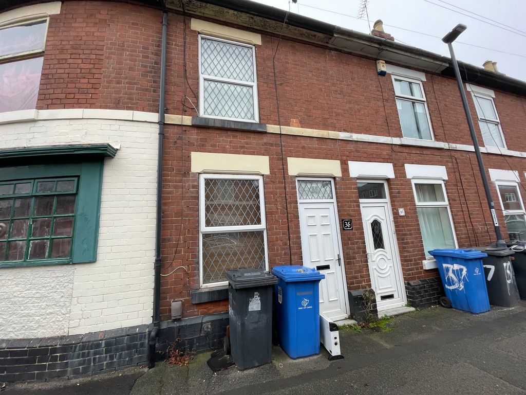 2 bed terraced house for sale in Bakewell Street, Derby DE22, £120,000