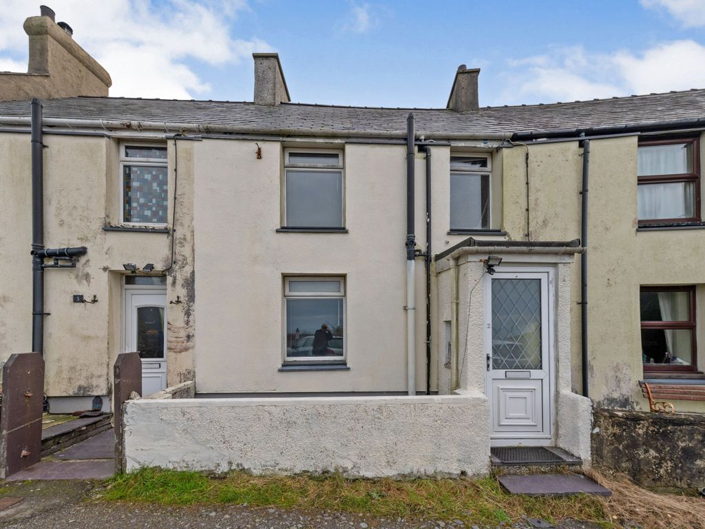 2 bed terraced house for sale in Carmel, Caernarfon LL54, £135,000
