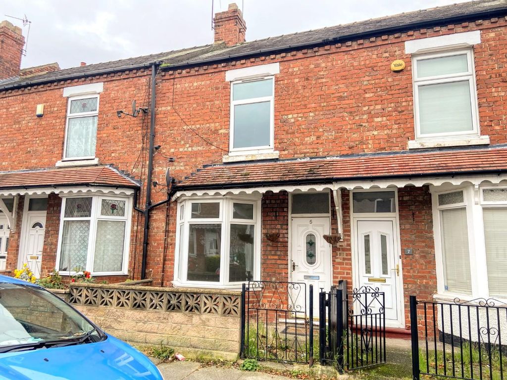 2 bed terraced house for sale in Vancouver Street, Darlington DL3, £63,000