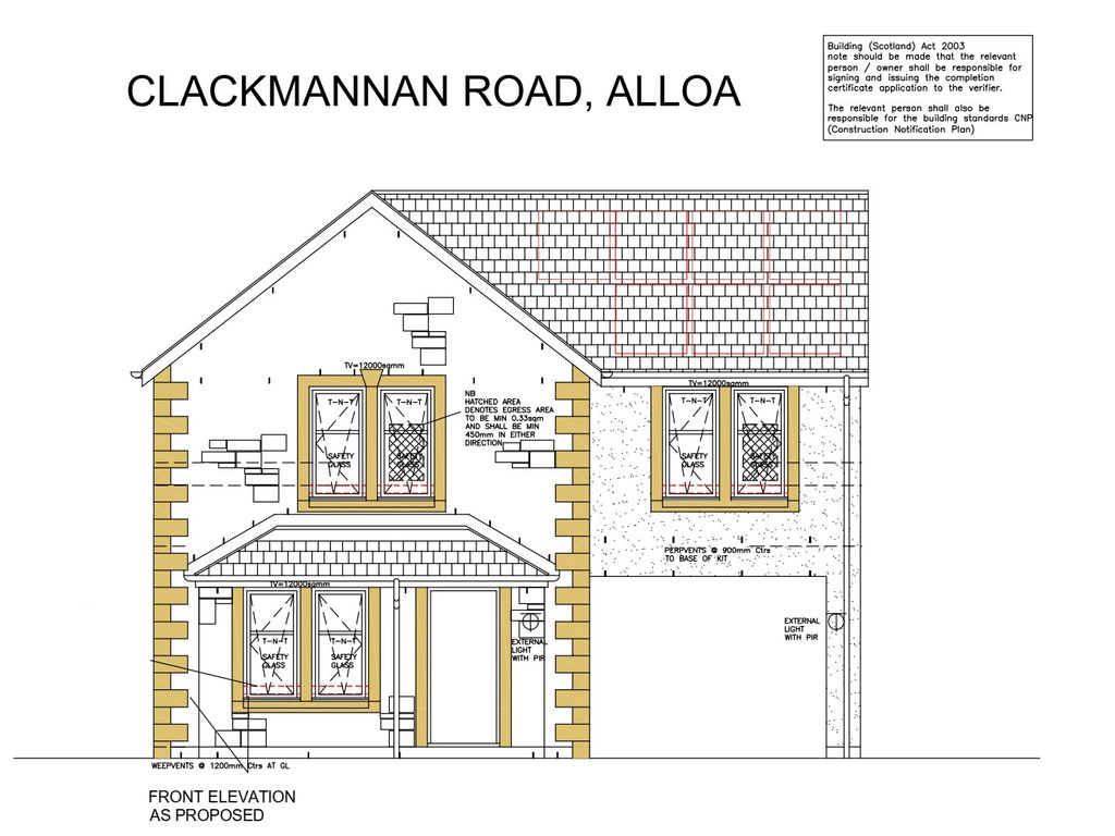 Land for sale in Building Plot, Clackmannan Road, Alloa FK10, £99,000