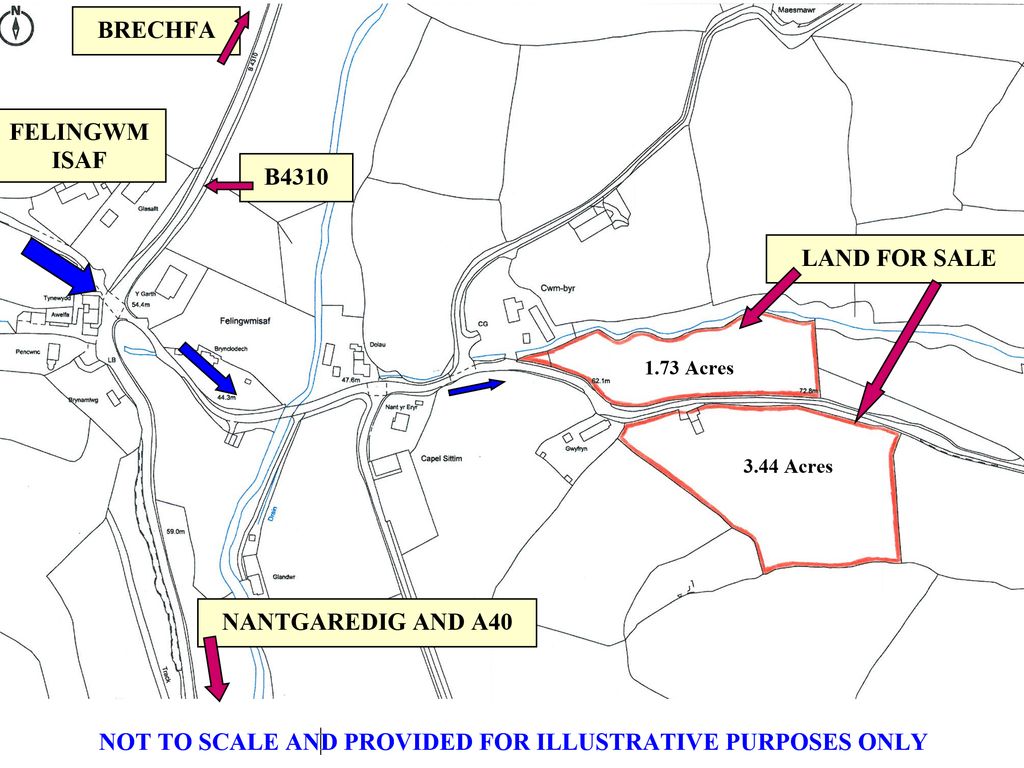 Land for sale in Felingwm Isaf, Nantgaredig, Carmarthen SA32, £72,000