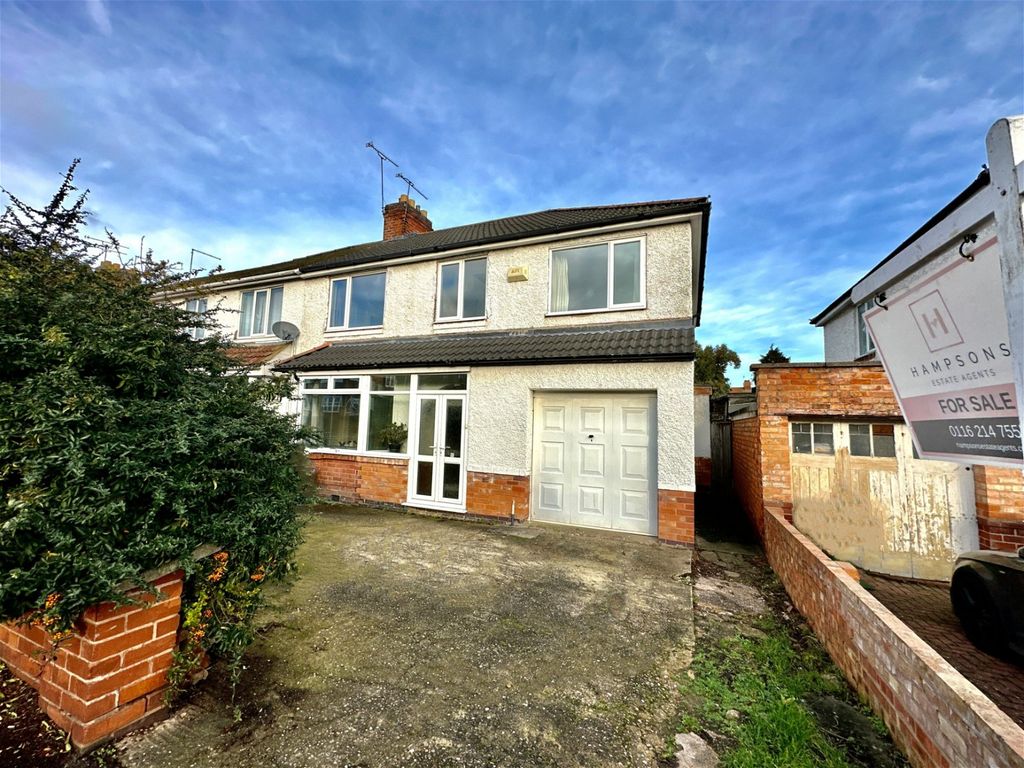 4 bed semi-detached house for sale in Rosamund Avenue, Braunstone, Leicester LE3, £294,000