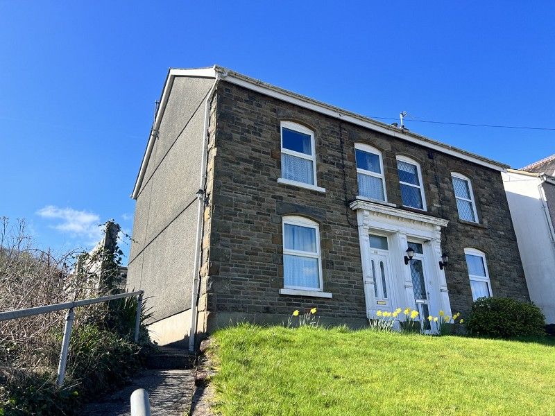 4 bed semi-detached house for sale in Cwmamman Road, Garnant, Ammanford, Carmarthenshire. SA18, £139,000
