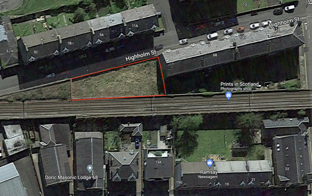 Land for sale in Highholm Street, Port Glasgow PA14, £105,000