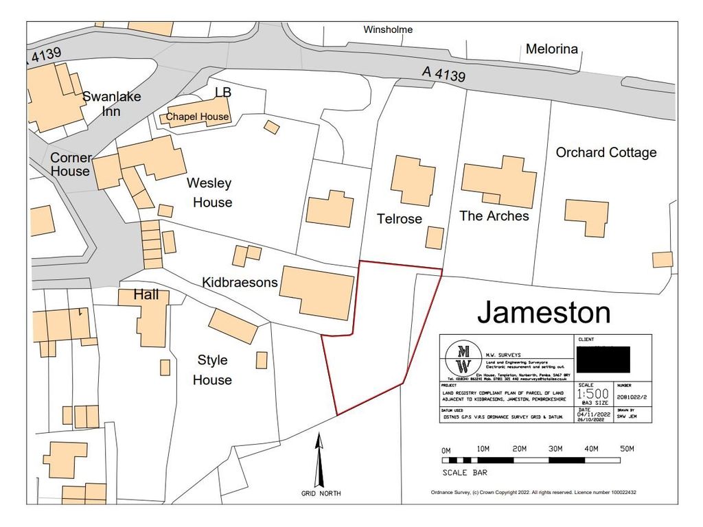 Land for sale in Jameston, Tenby SA70, £50,000