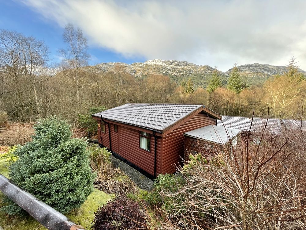 2 bed lodge for sale in Whistlefield Lodges, Loch Eck, Dunoon PA23, £80,000