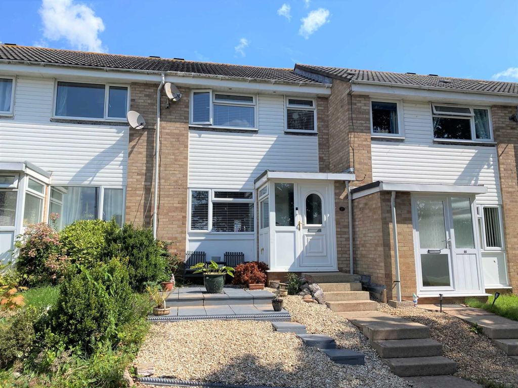 3 bed terraced house for sale in Hollymount Close, Exmouth EX8, £280,000