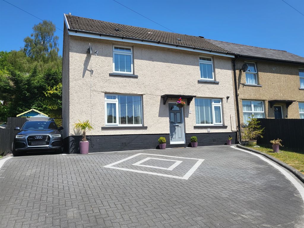 3 bed semi-detached house for sale in Mountain View, Abertridwr, Caerphilly CF83, £195,000