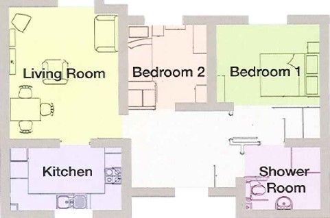 2 bed flat for sale in Hambleton Way, Winsford CW7, £119,500