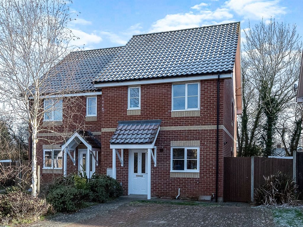 2 bed semi-detached house for sale in Ancells Close, Lawshall, Bury St. Edmunds IP29, £62,500