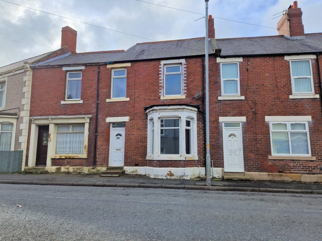 3 bed terraced house for sale in Front Street, Guidepost, Choppington NE62, £89,950