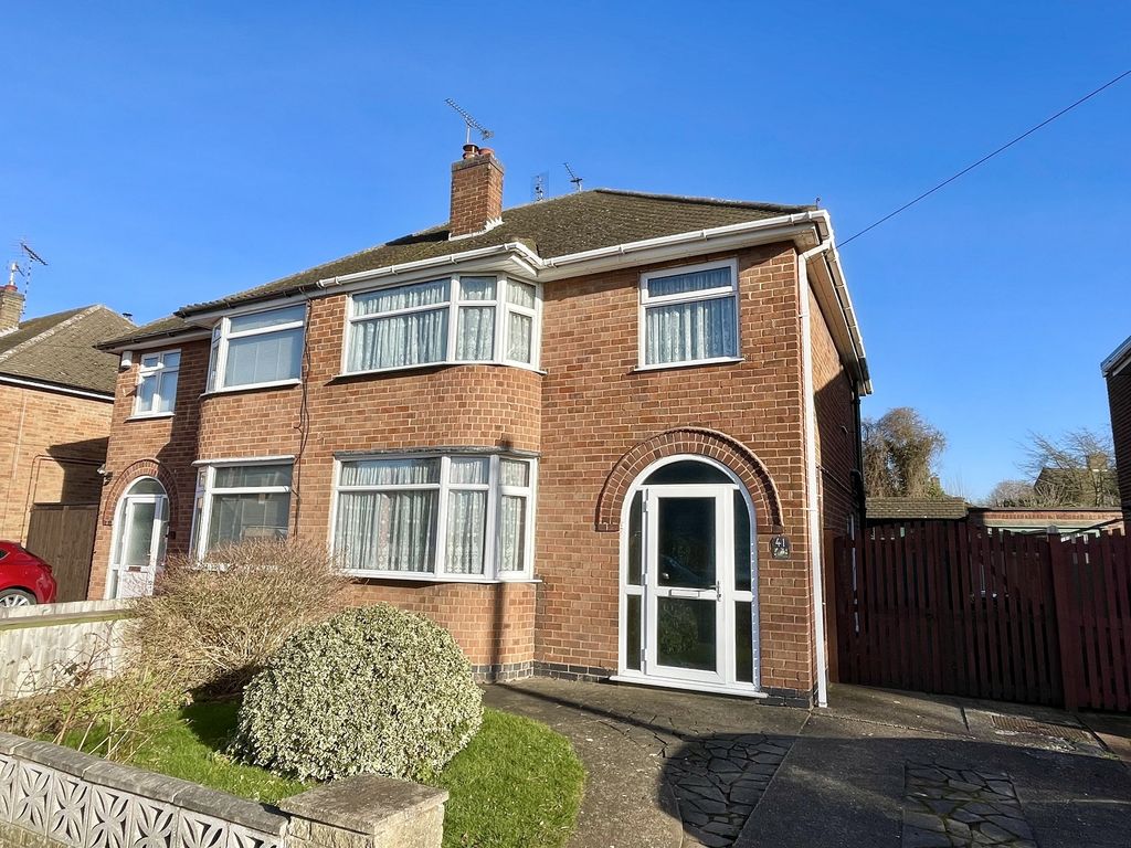 3 bed semi-detached house for sale in The Fairway, Blaby, Leicester, Leicestershire. LE8, £269,450