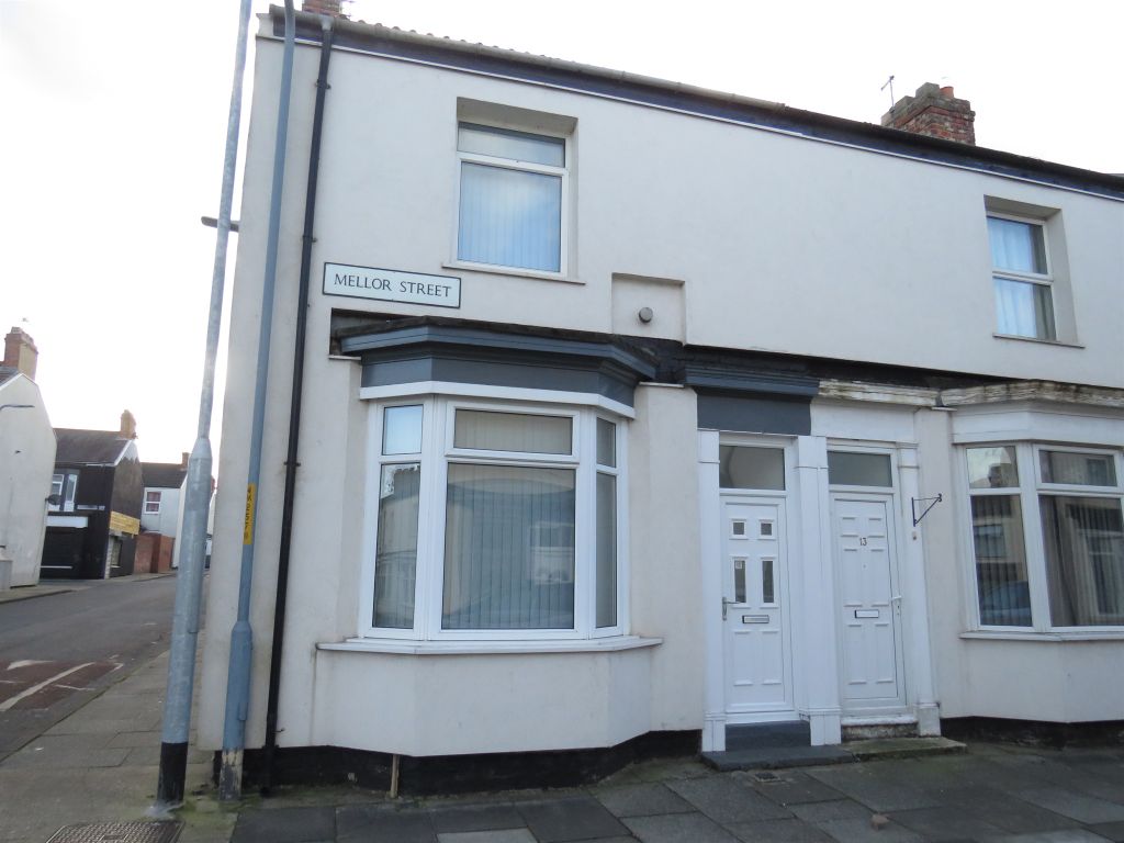 2 bed end terrace house for sale in Mellor Street, Stockton-On-Tees TS19, £50,000