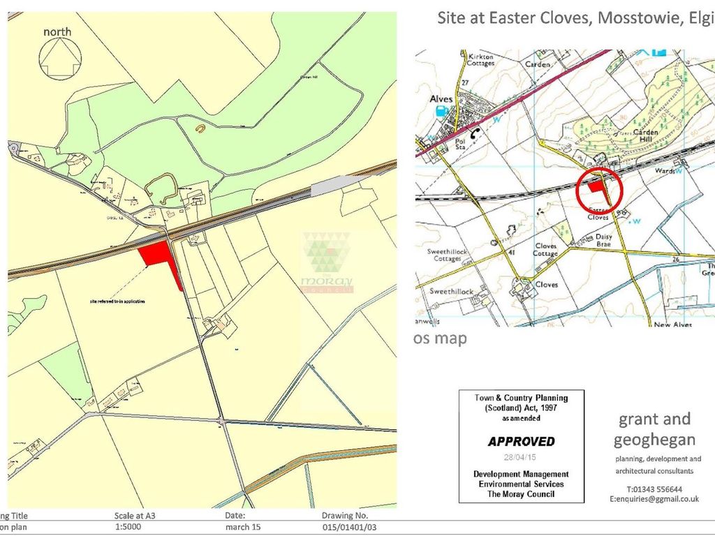 Land for sale in Building Plot, Easter Cloves, Mosstowie IV30, £95,000