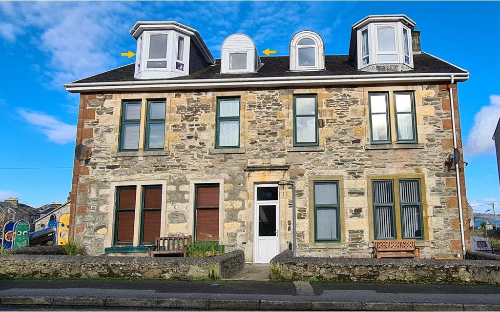2 bed flat for sale in Ardbeg Road, Rothesay, Isle Of Bute PA20, £62,000