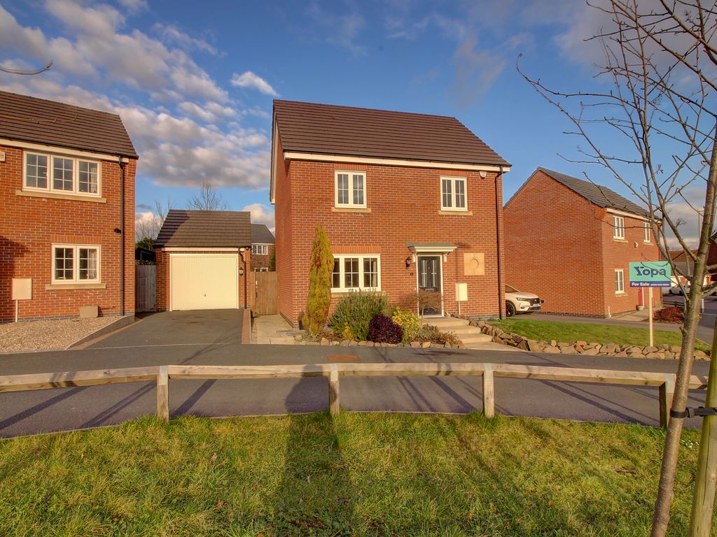 3 bed detached house for sale in Chapman Close, Markfield LE67, £320,000